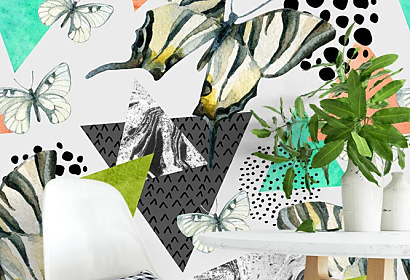 Fototapeta Abstract natural geometric seamless pattern 14041